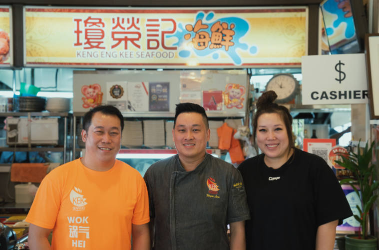 Keng Eng Kee Seafood, or KEK Zi Char in Singapore. Signatures include the Chilli Crab, Mingzhu Rolls and more, delivered islandwide in Singapore powered by Oddle.