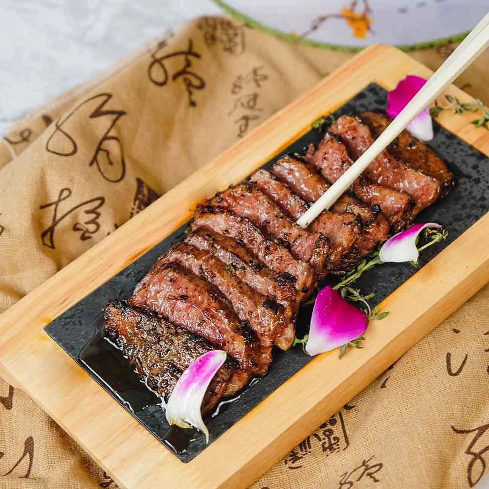 A plate of Wagyu Char Siu from Social Place, delivered islandwide in Singapore powered by Oddle.