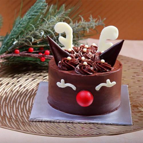 Rive Gauche's Christmas Brownie for your Christmas dinner. Delivered islandwide in Singapore powered by Oddle.