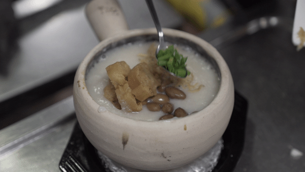 A-One Claypot House's Dried Scallop Porridge (干贝三色蛋肉碎粥), delivered islandwide in Singapore powered by Oddle.