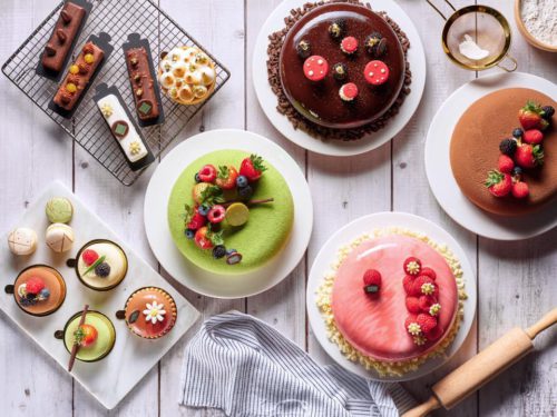Collection of cakes from Lime Restaurant delivered islandwide in Singapore powered by Oddle