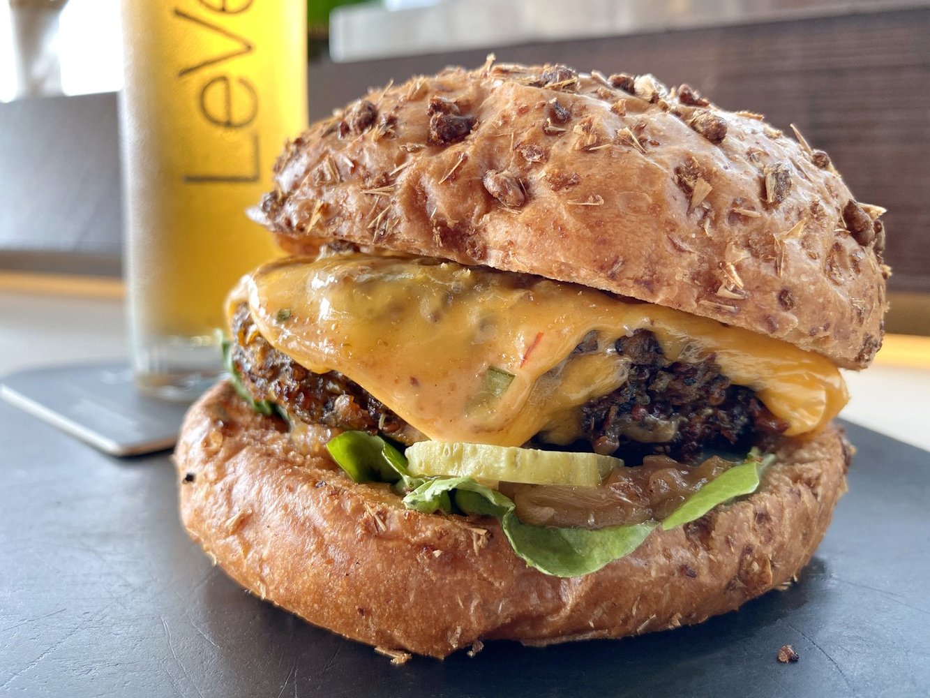 LeVeL33 Classic Brewery Veggie Burger, delivered islandwide in Singapore powered by Oddle.