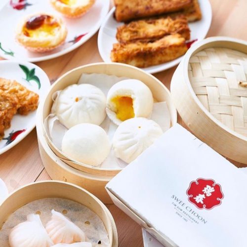 Salted Egg Yolk Custard Bun, Portugese Egg Tart, Har Kow and more from Swee Choon Tim Sum Restaurant. Delivered islandwide in Singapore powered by Oddle
