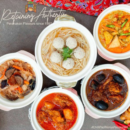 Chilli Padi Nonya Restaurant's peranakan food delivery, delivered islandwide in Singapore powered by Oddle.