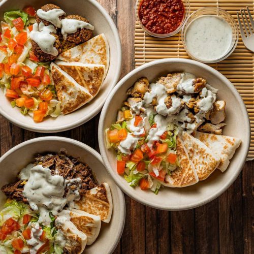 Falafel Bowl, Chicken Bowl, and Pulled Beef Bowl by Overrice. Delivered islandwide in Singapore powered by Oddle.