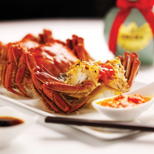 Steamed Hairy Crab in Bamboo Basket delivered islandwide in Singapore powered by Oddle.